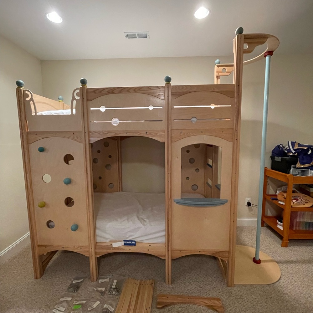 Cedar Works Bunk Bed Play Set
